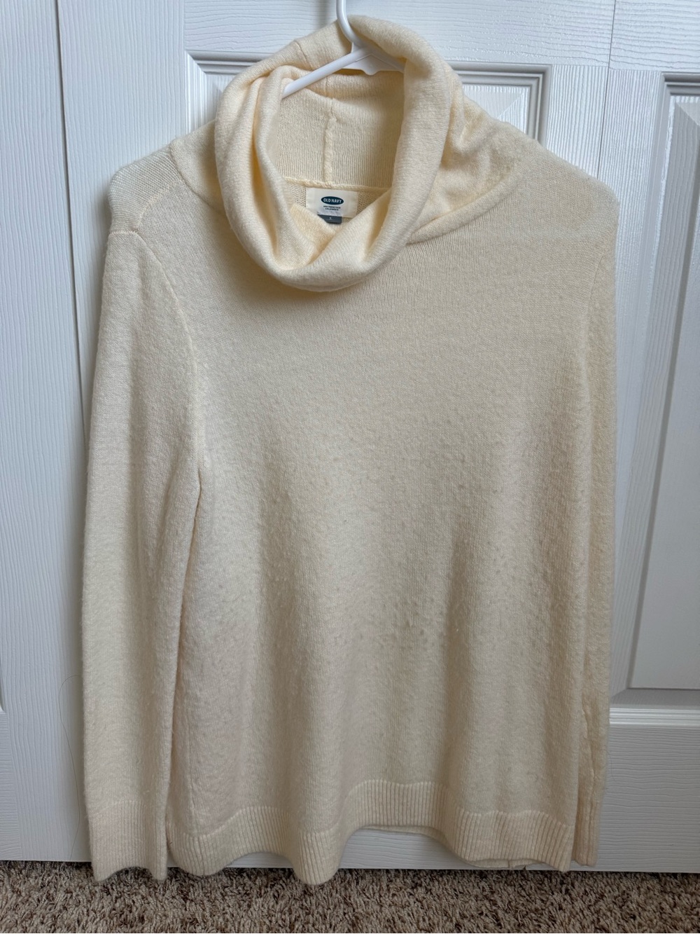 Old Navy Cream Cozy Cowl Neck Sweater